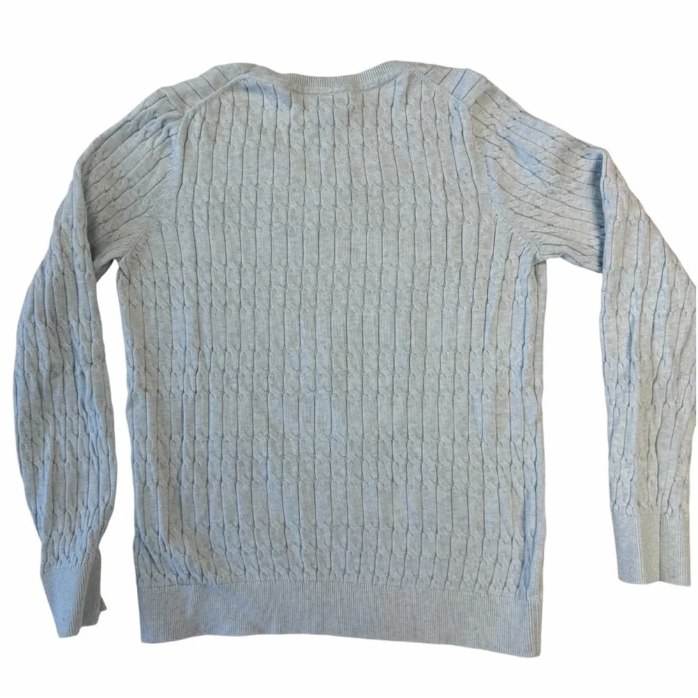 ✅ Tommy Hilfiger Light Baby Light Blue Cable Knit Pullover size M